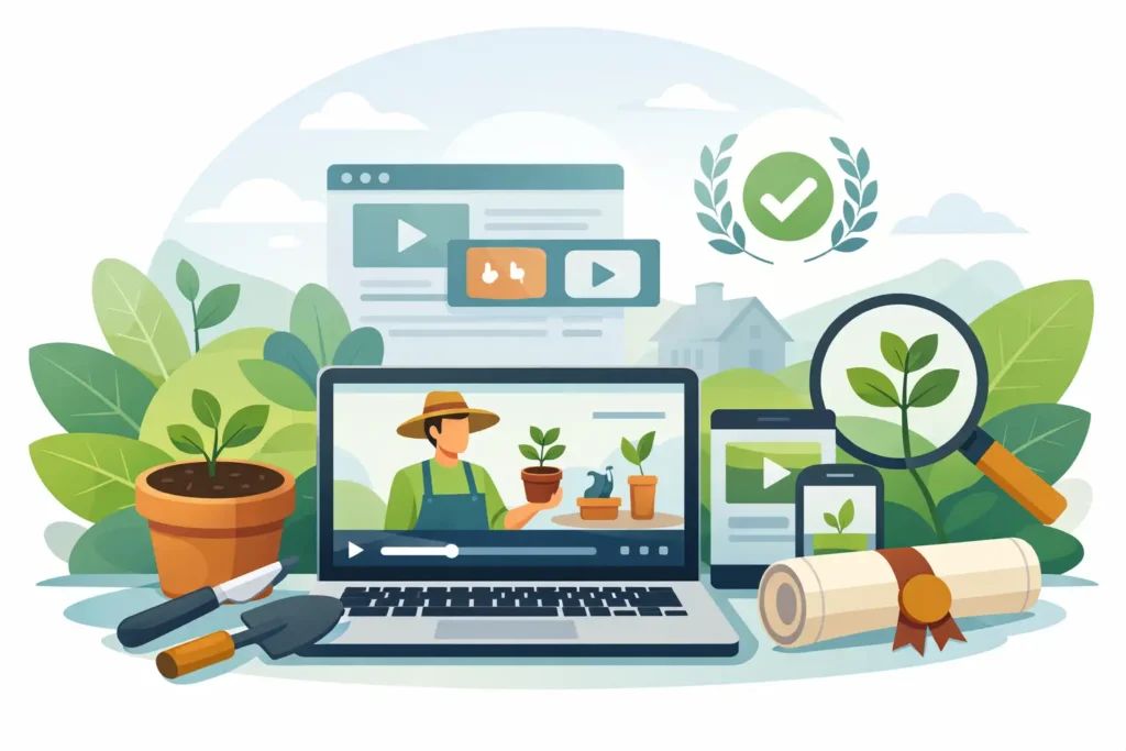 Curso de jardinería online certificado