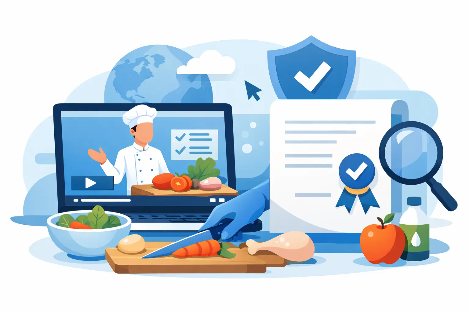 Manipulador de alimentos online certificado